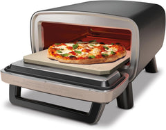 Ninja Woodfire 8-in-1 Electric Outdoor Pizza Oven, Rotisserie & Smoker BBQ with Grate, Pro-Heat Plate, Pizza Stone, Wood Pellets and Shovel, 6 Settings, Dark Orange OO101EU