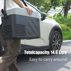 Alpicool LGMP8 8L Glaciere Portable Réfrigérateur Voiture Camping Congélateur 12/24V Mini Frigo pour Maison, Bureau ou Pique-Nique en Plein Air/ -20 à 20℃(Batterie Non Incluse)