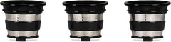 Extracteur de Jus de Fruits et Légumes vertical GSX24 H.Koenig Centrifugeuse Vitamin + sans BPA - 82 mm Large Bouche - 3 tamis pour jus fin ou épais et sorbet - Pression douce - 50 tours 400 W