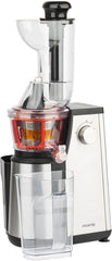 H.Koenig GSX12 Vertical Juice Extractor Stainless Steel Black, Fruit and Vegetable Juice, BPA Free, 82 mm Wide Mouth, Soft Pressure, 1 Litre, 400 W