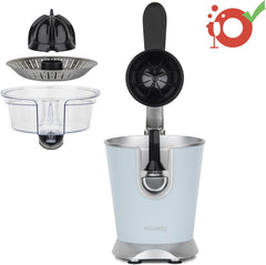 H.Koenig AGR80 160W Professional Electric Citrus Juicer Stainless Steel Lever and Filter Drip Free BPA Free Dishwasher Safe Parts