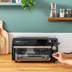 Tefal 2-in-1 Toaster & Mini Oven, Stainless Steel, Long Toaster Slot with Lid, 6 Levels of Browning, Grill Temperature up to 210°C, Toast N Grill TL600810