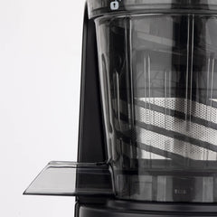 H.Koenig GSX12 Vertical Juice Extractor Stainless Steel Black, Fruit and Vegetable Juice, BPA Free, 82 mm Wide Mouth, Soft Pressure, 1 Litre, 400 W