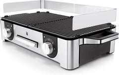 WMF Master-Grill électrique, 2400W, Grande surface 28x50cm, Revêtement antiadhésif, Plaques amovibles compatibles lave-vaisselle, Inox 18/10 Cromargan, Lono 0415280011