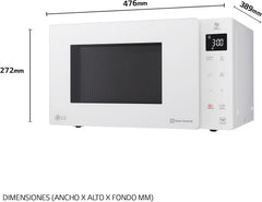 LG - Micro-ondes Grill Smart Inverter blanc