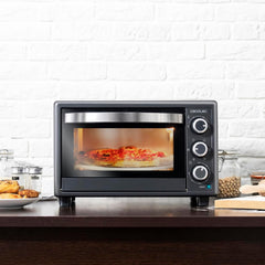 Cecotec Bake&Toast 4600 Black Gyro Countertop Oven, 46 L, 2000 W, 12 Combinable Heating Functions, Includes Rotating Spindle, Crumb Catcher Tray.