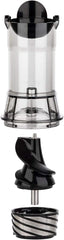 H.Koenig GSX12 Vertical Juice Extractor Stainless Steel Black, Fruit and Vegetable Juice, BPA Free, 82 mm Wide Mouth, Soft Pressure, 1 Litre, 400 W