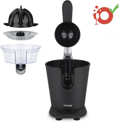H.Koenig AGR80 160W Professional Electric Citrus Juicer Stainless Steel Lever and Filter Drip Free BPA Free Dishwasher Safe Parts