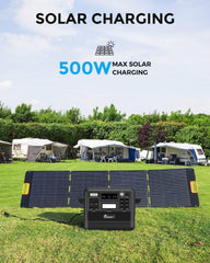 FOSSiBOT F2400 Station électrique portable CA 2400W (4800W Pic), Station Silencieux Solaire 2048Wh LiFePO4, Groupe Générateur Électrique Onduleur Alimentation de Secours à Domicile Camping