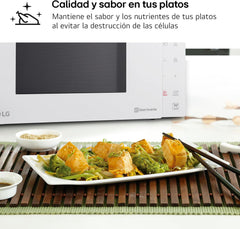 LG - Micro-ondes Grill Smart Inverter blanc