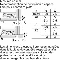 BOSCH KIR41VFE0, Série 4, Petit réfrigérateur, Encastrable, 122,5 x 56 cm, 204 L