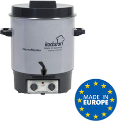 Kochstar K99104035 Electric Sterilizer with Thermostat and Tap 27 Litres 50 x 46.5 x 37 cm Grey
