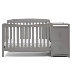 Delta Children Mason 6 - in - 1 Convertible Crib and Changer. Gray