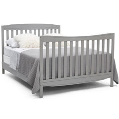 Delta Children Mason 6 - in - 1 Convertible Crib and Changer. Gray