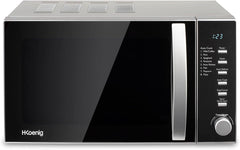 H.Koenig Compact Design Microwave 20L VIO4, Powerful 700W, Turntable 24.5 cm, Multifunction 5 Heating Levels and Defrost Function, Timer up to 30 min, Fast, Worktop