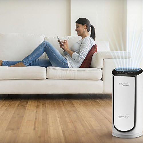 Rowenta, Air Purifier, Silent, Connected, 4 Filtration Levels, Treatment of Allergens and Fine Particles, Intense Pure Air Connect XL, White PU6080F0