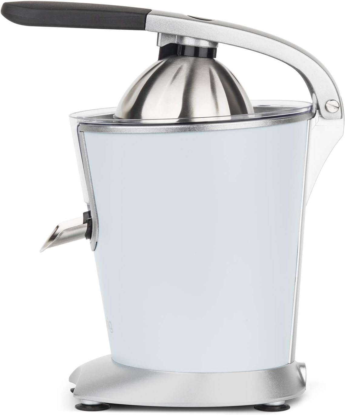 H.Koenig AGR80 160W Professional Electric Citrus Juicer Stainless Steel Lever and Filter Drip Free BPA Free Dishwasher Safe Parts