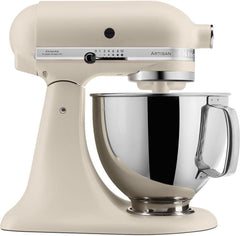 KitchenAid Robot Pâtissier I Artisan I Robot cuisine multifonctions à tête inclinable I Avec 4 accessoires I Bol de 4,8L | Crème