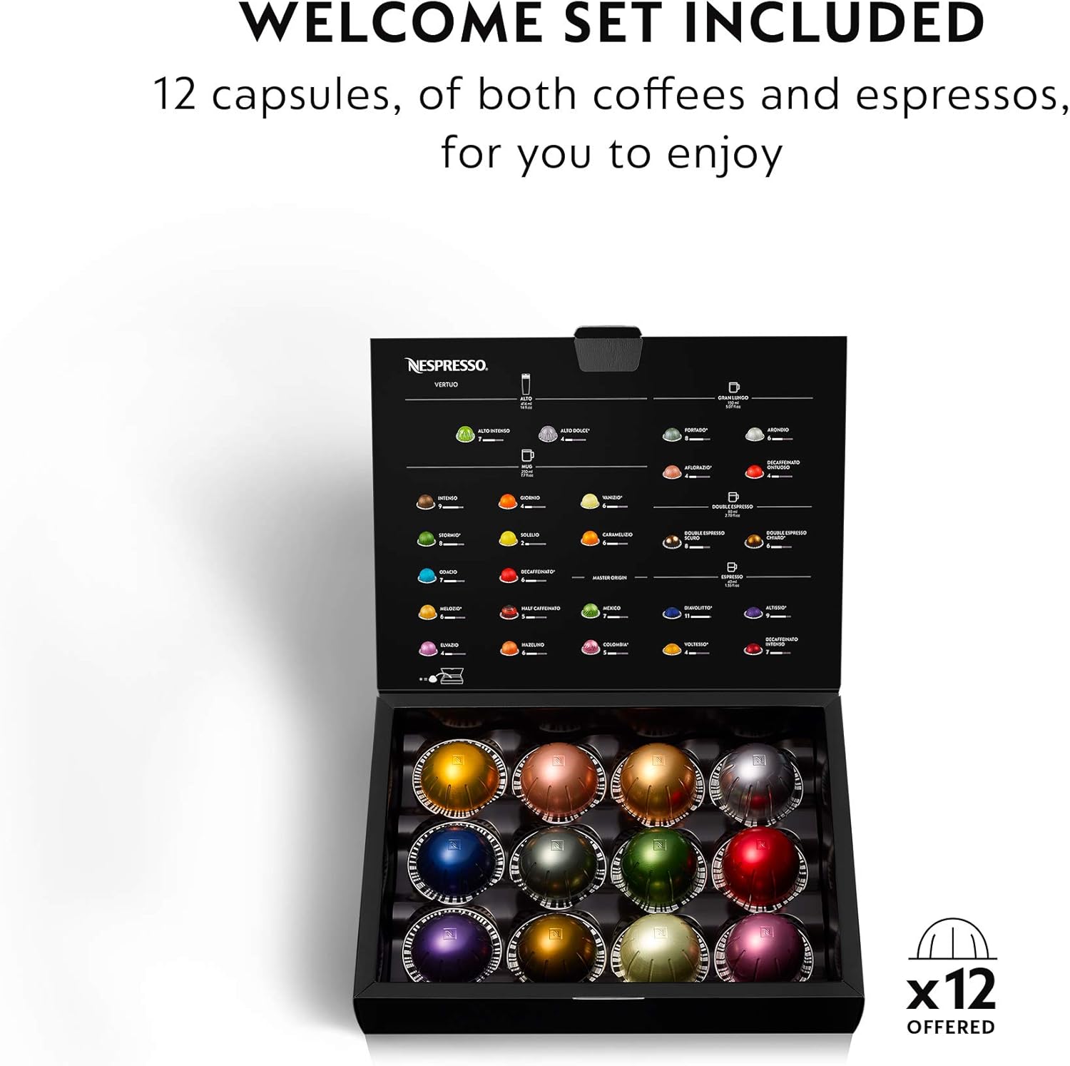 Nespresso Vertuo Plus Deluxe Coffee and Espresso Maker by De'Longhi, Matte Black