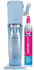 SodaStream ART Sparkling Water and Soda Machine | Pack of 1 Bottle 1 L + 1 Bottle 0.5 L Dishwasher Safe + 1 60L Gas Refill Clip On | Black [Amazon Exclusive]