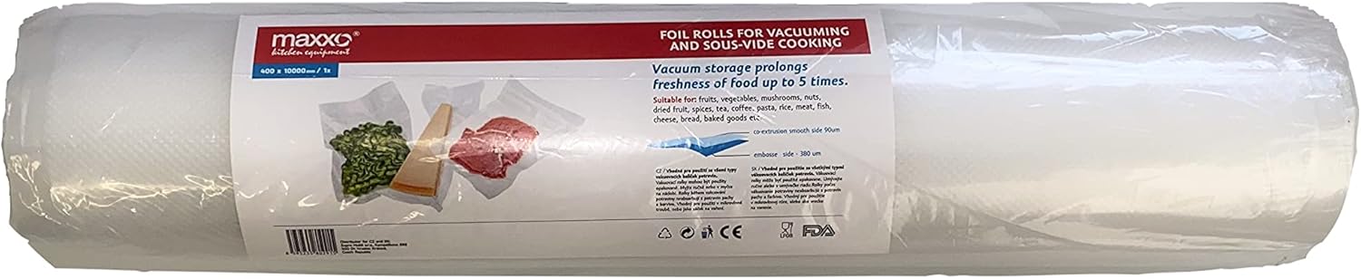 Maxxo VM ChamberLine 40 Professional Food Vacuum Sealer - Vacuum Chamber 72 L/min, Stainless Steel, Double Welding, Vacuum Sealer + 30 Bags Included