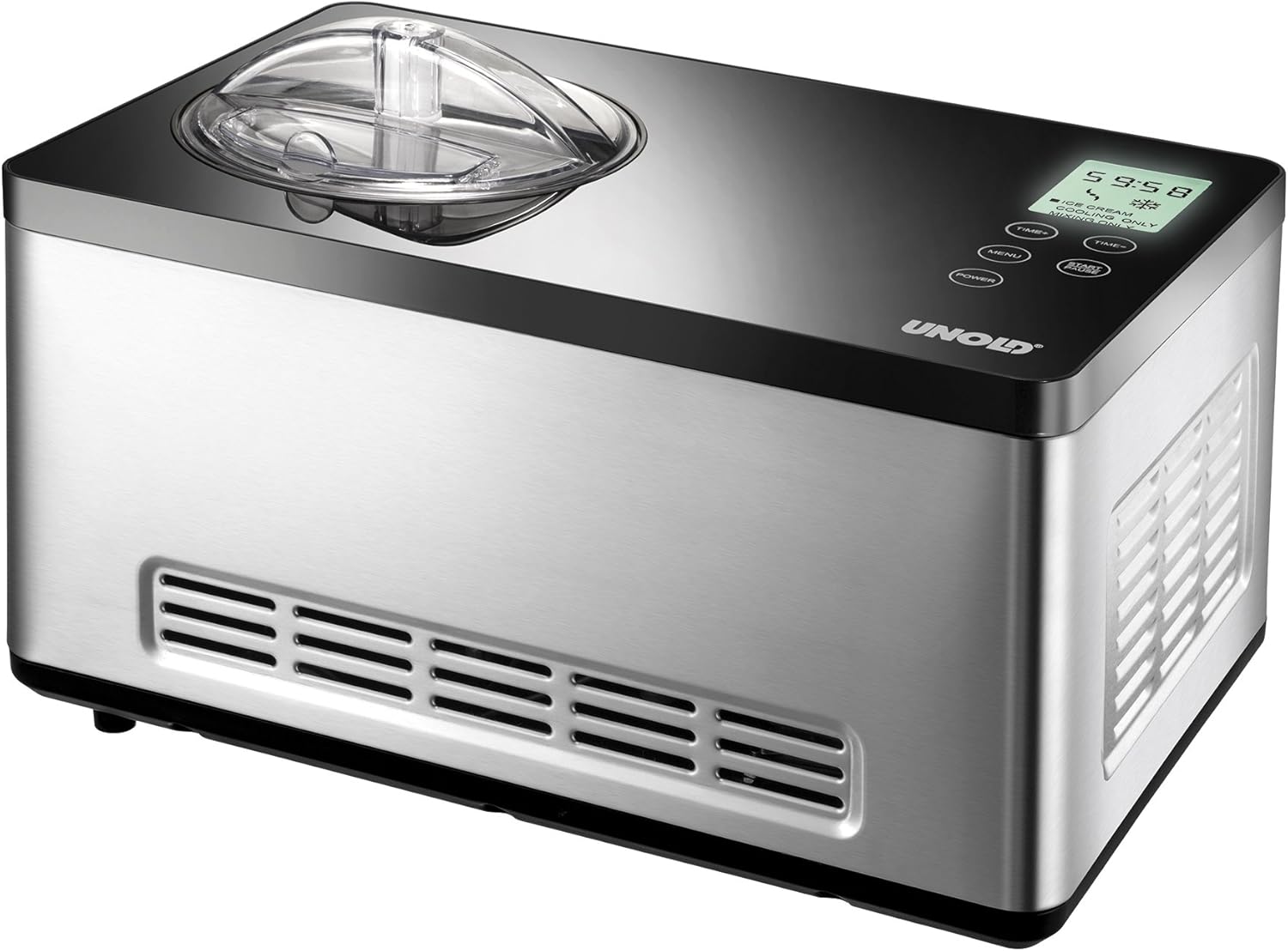 Unold 2074013 Gusto Turbine à Glace Réfrigérante Argent