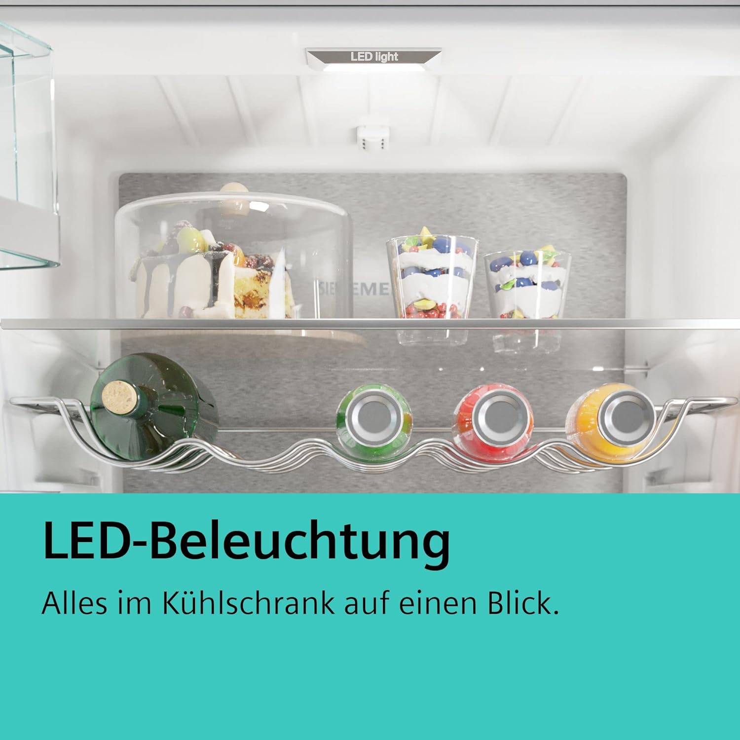 Siemens KI31RADD1 iQ500 - Réfrigérateur encastrable - 102,5 x 56 cm - 165 l - Fabriqué en Allemagne - Très silencieux, hyperFresh Box - Fraîcheur plus longue - Éclairage LED - SuperCooling -