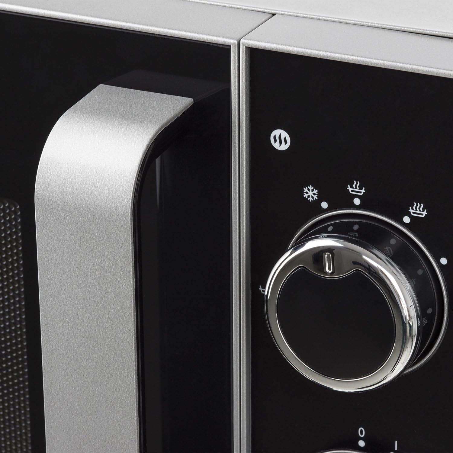 H.Koenig Compact Design Microwave 20L VIO4, Powerful 700W, Turntable 24.5 cm, Multifunction 5 Heating Levels and Defrost Function, Timer up to 30 min, Fast, Worktop