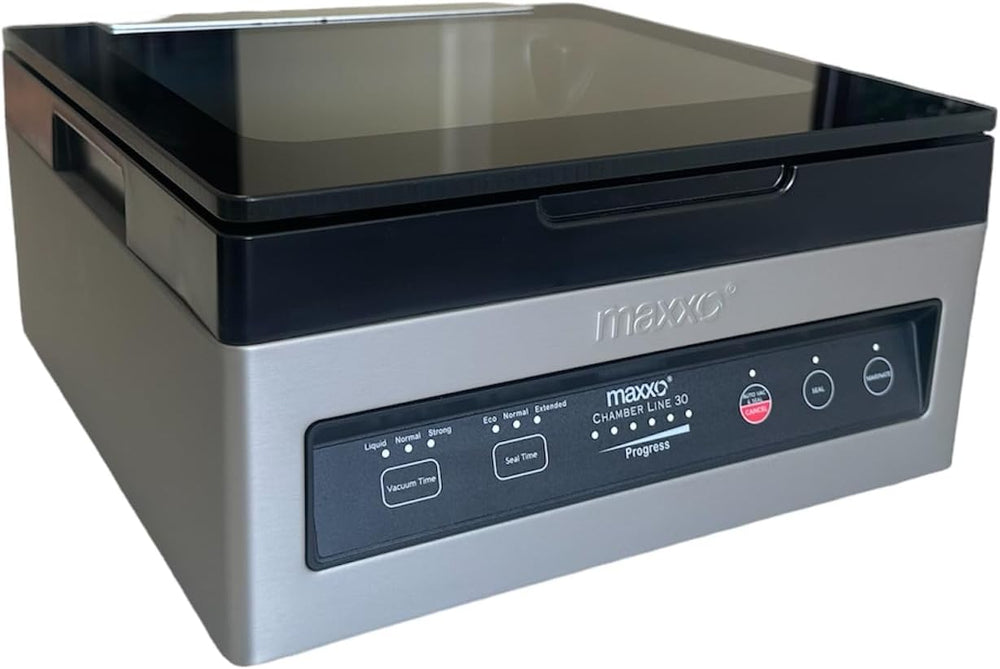 Maxxo VM ChamberLine 40 Professional Food Vacuum Sealer - Vacuum Chamber 72 L/min, Stainless Steel, Double Welding, Vacuum Sealer + 30 Bags Included