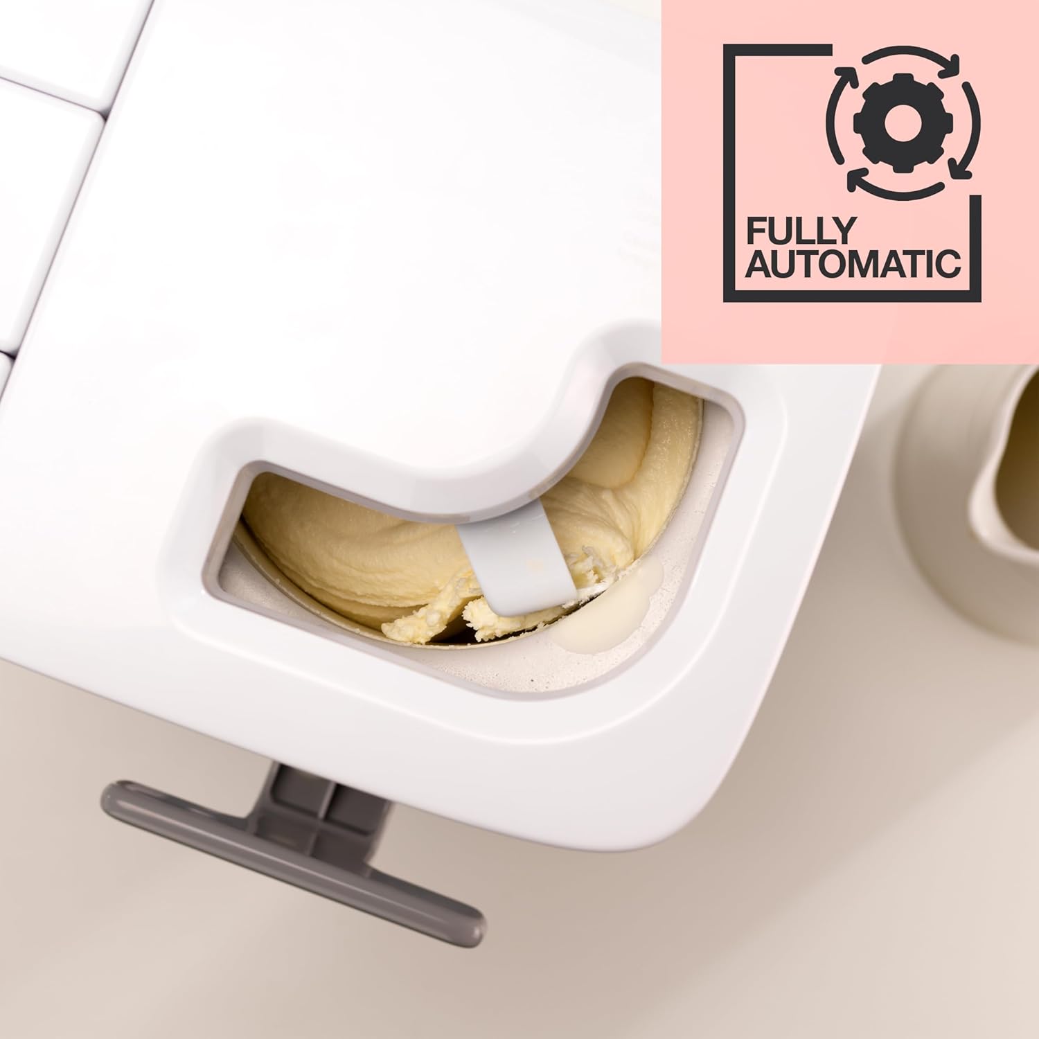 Cuisinart Sorbetière | machine à crème glacée, yaourt glacé, gelato, sorbet, sans produits laitiers | Distributeur de garniture | facile à utiliser | 1.42L fait 6 portions | Prêt en 20mins | ICE48U