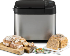 Panasonic SD-YR2550SXE Automatic Bread Maker, Raisin, Nut and Yeast Dispensers, 31 Auto Programs, Dual Temperature Sensor, 13 Hour Digital Timer, LCD Display, Silver