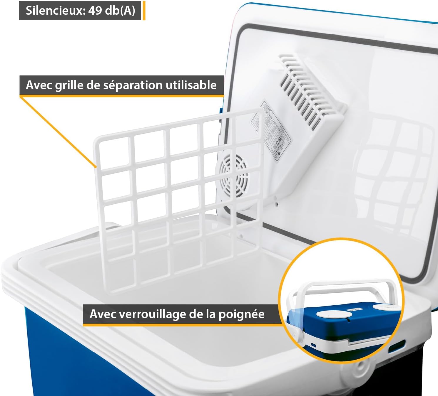 TZS First Austria 32L Portable Electric Cool Box Mini Fridge 12V 230V Car Camping Cooler Box Thermoelectric Cooler Box
