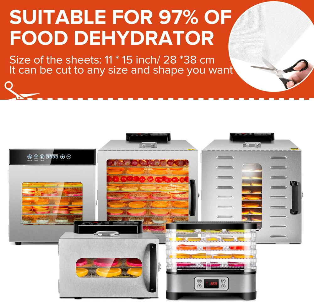Kwasyo Food Dehydrator Stainless Steel 8 Trays Temperature Regulator 30-90°C 24H Timer Function BPA Free Dehydrator for Fruit, Meat, Vegetables