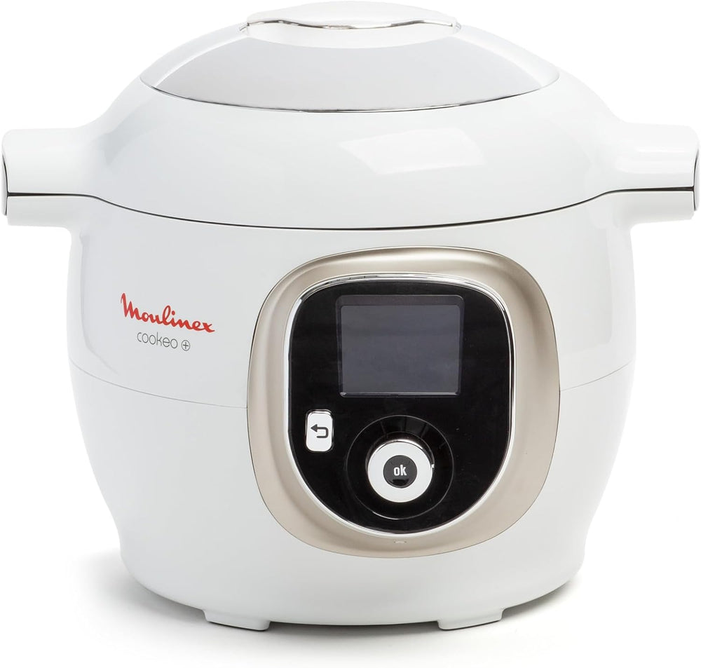 Moulinex Cookeo Mini Smart High Pressure Multicooker, 3L, 2 People, 150 Built-in Recipes, Unattended Cooking, Step-by-Step Guide, Compact, Moulinex App CE880410