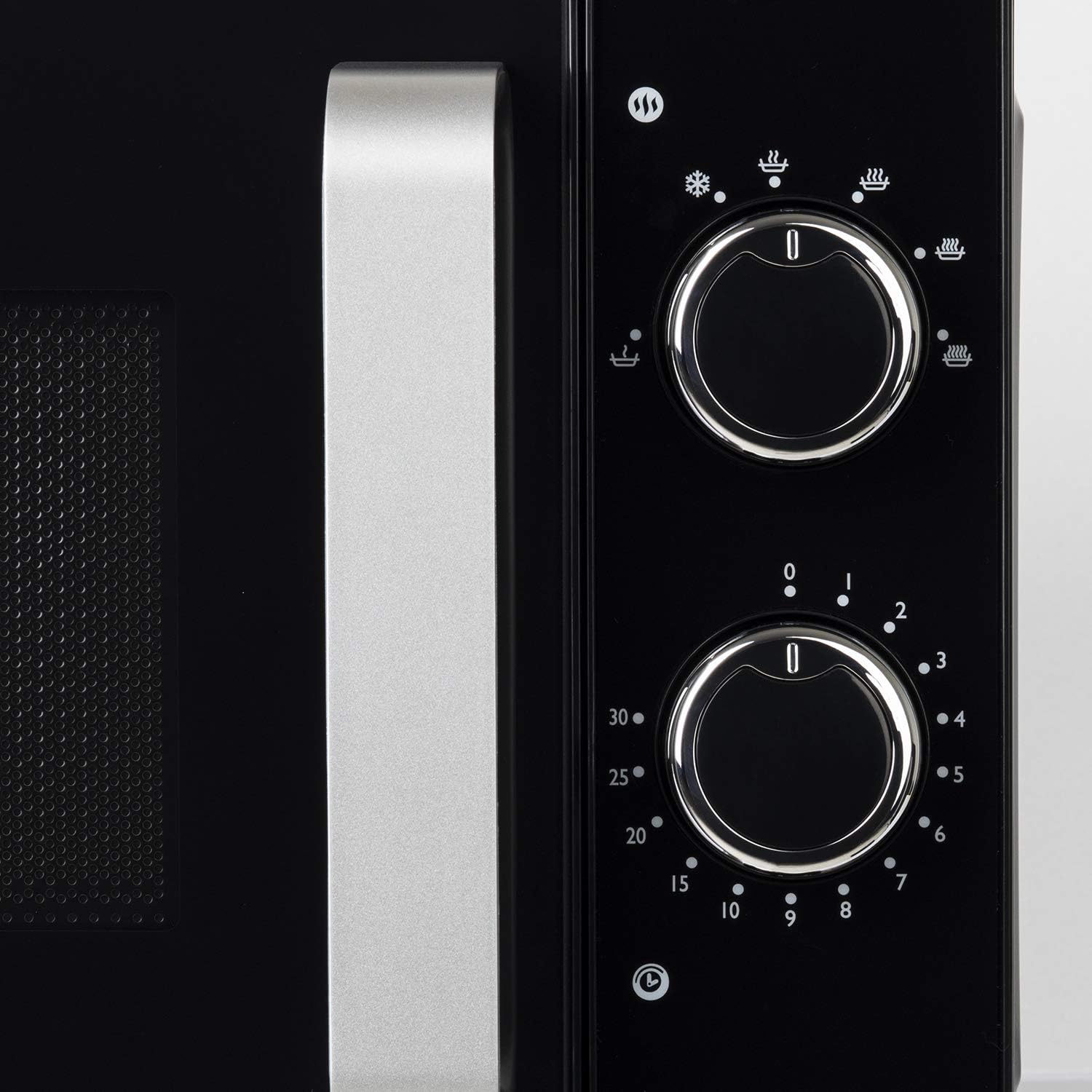 H.Koenig Compact Design Microwave 20L VIO4, Powerful 700W, Turntable 24.5 cm, Multifunction 5 Heating Levels and Defrost Function, Timer up to 30 min, Fast, Worktop