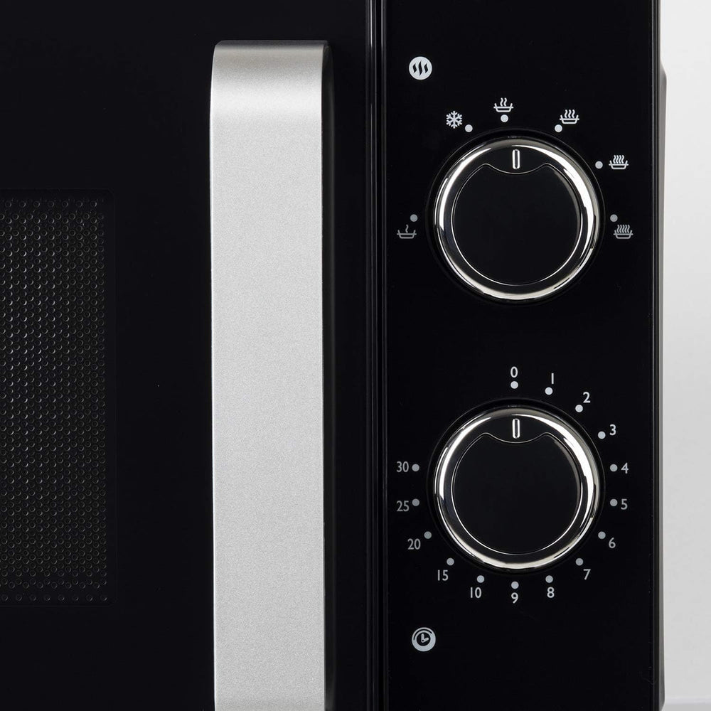 H.Koenig Compact Design Microwave 20L VIO4, Powerful 700W, Turntable 24.5 cm, Multifunction 5 Heating Levels and Defrost Function, Timer up to 30 min, Fast, Worktop