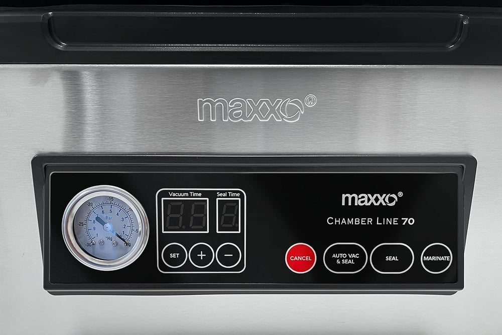 Maxxo VM ChamberLine 40 Professional Food Vacuum Sealer - Vacuum Chamber 72 L/min, Stainless Steel, Double Welding, Vacuum Sealer + 30 Bags Included