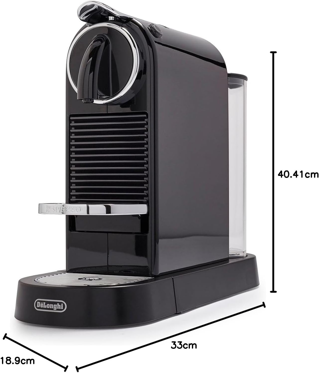 Nespresso CitiZ Coffee and Espresso Machine by De'Longhi with Milk Frother, Black, 9.3 x 14.6 x 10.9 inches