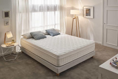 Moonia - Matelas Ressorts Ensachés 135 x 190 cm - Grand Lit - Matelas de Haute Durabilité - Matelas Anti-acariens - Modèle Box Spring Premier