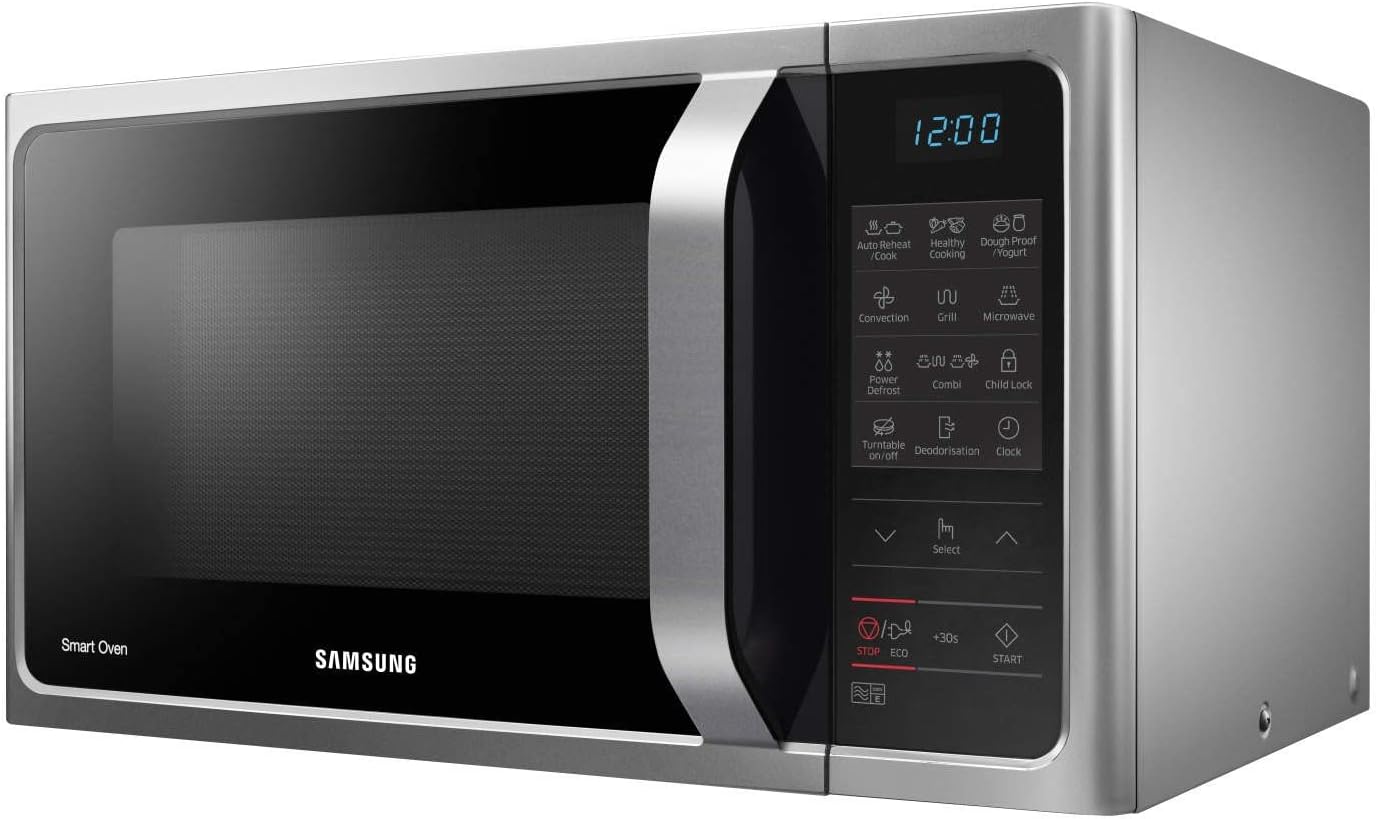 Samsung Four à micro-ondes combiné MC28H5013AS, 1400 W, 28 litres, argent