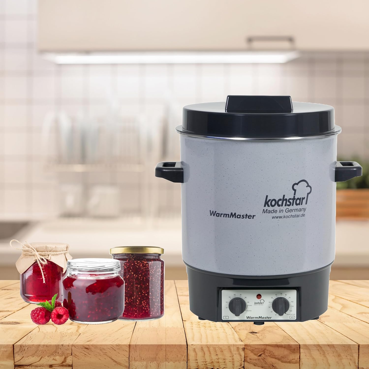 Kochstar K99104035 Electric Sterilizer with Thermostat and Tap 27 Litres 50 x 46.5 x 37 cm Grey